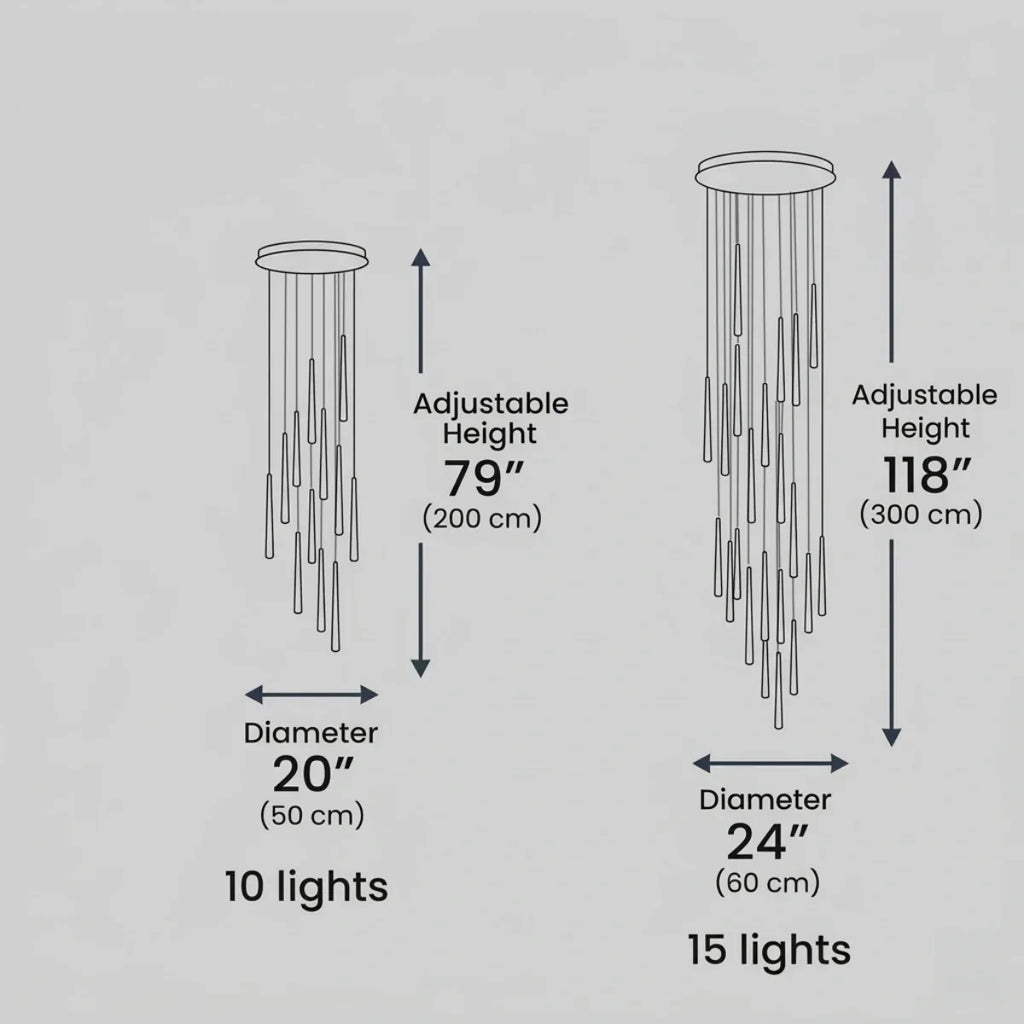 Classic Design Chandelier - Versatile Statement Piece for Living Room/Entryway - Flindria