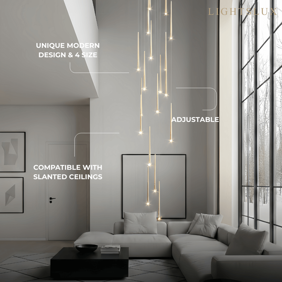 Classic Design Chandelier - Versatile Statement Piece for Living Room/Entryway - Flindria