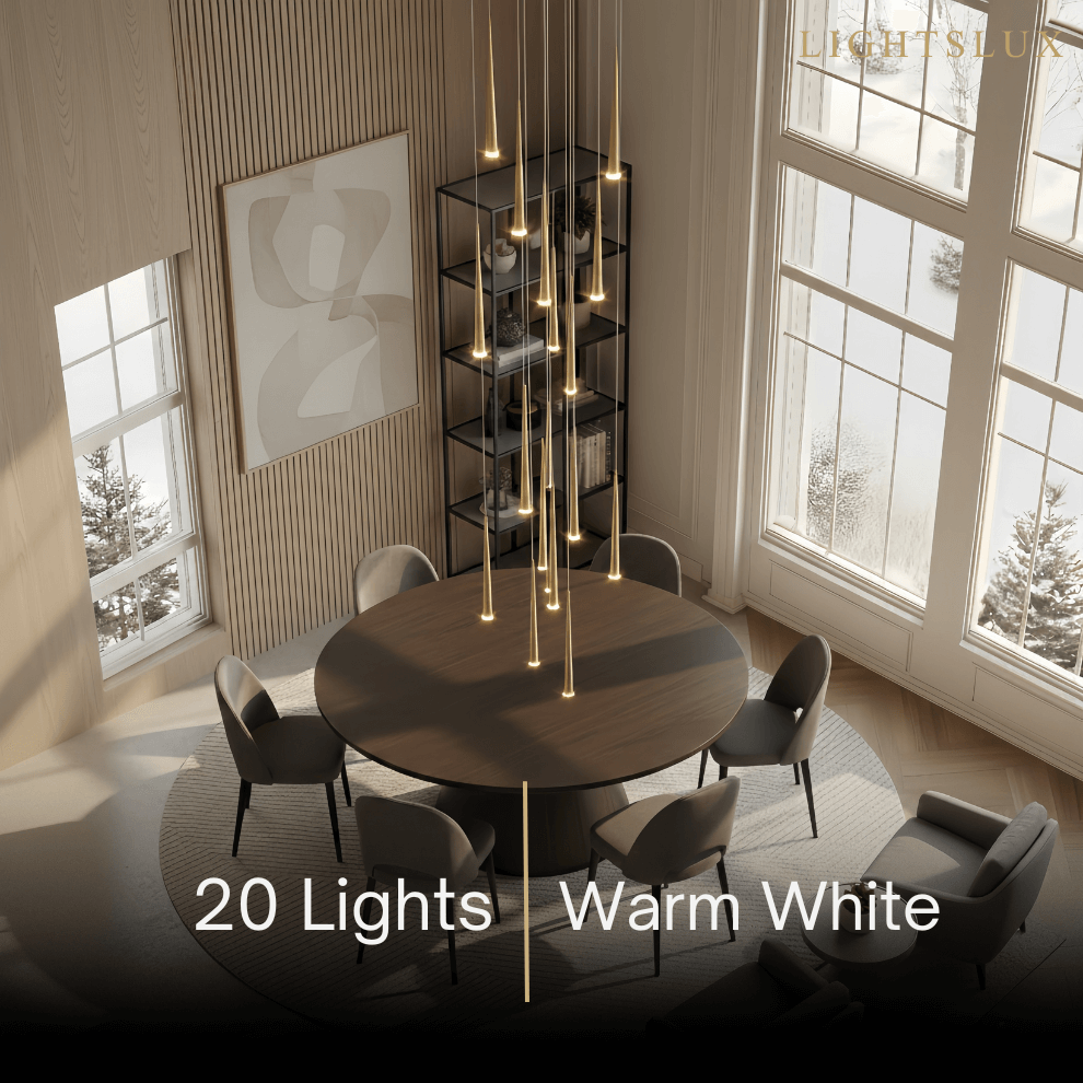 Classic Design Chandelier - Versatile Statement Piece for Living Room/Entryway - Flindria