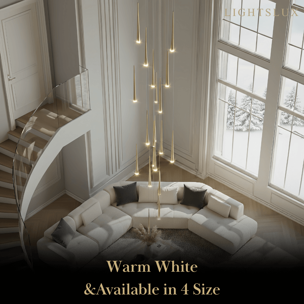 Classic Design Chandelier - Versatile Statement Piece for Living Room/Entryway - Flindria