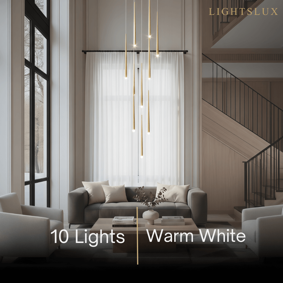 Classic Design Chandelier - Versatile Statement Piece for Living Room/Entryway - Flindria