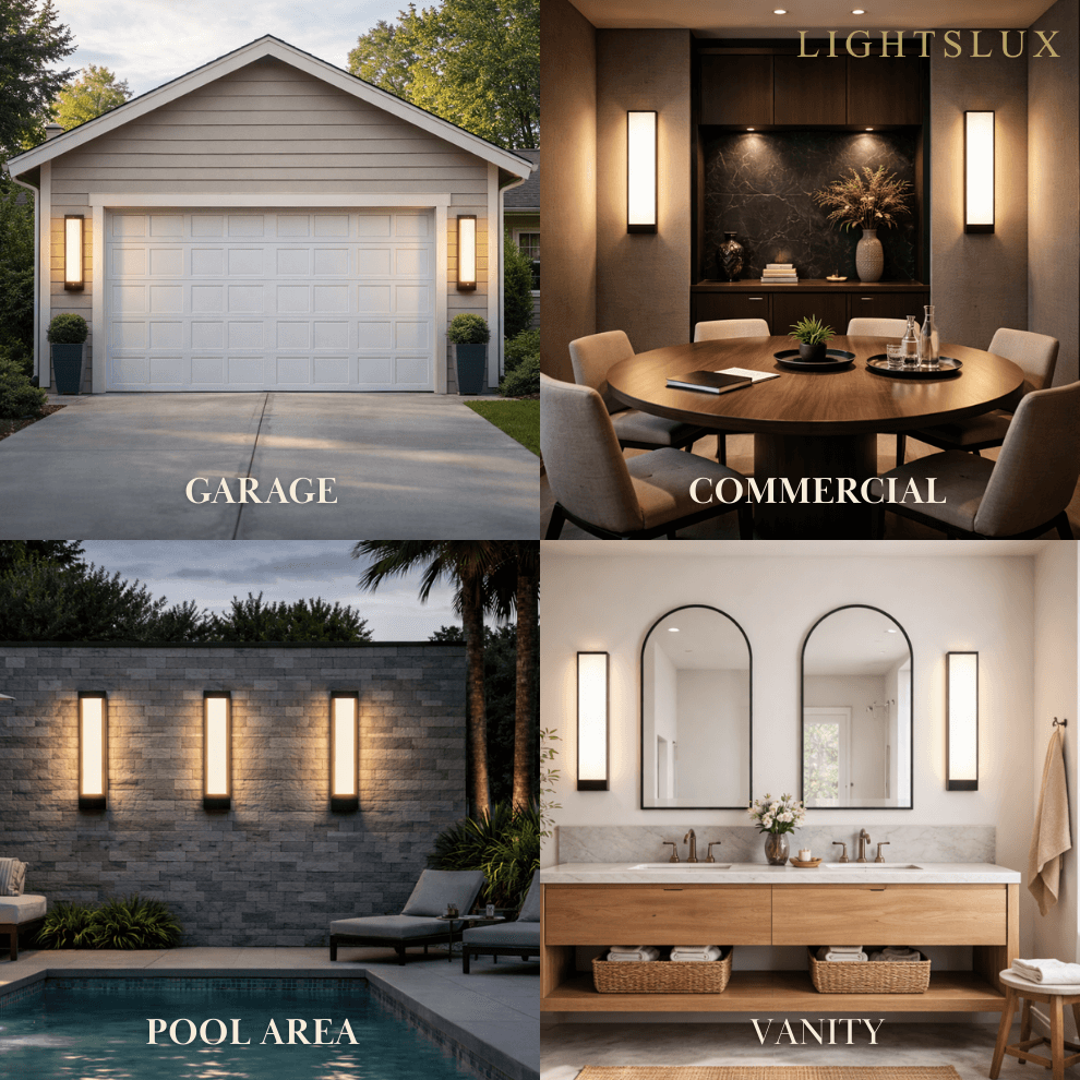 Premium Stainless Steel Outdoor Wall Sconce - Modern Solar & Wired Options - Flindria
