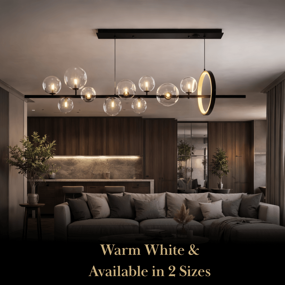 Minimalistische kroonluchter – Scandinavische plafondlamp voor eetkamer/keukeneiland - Flindria
