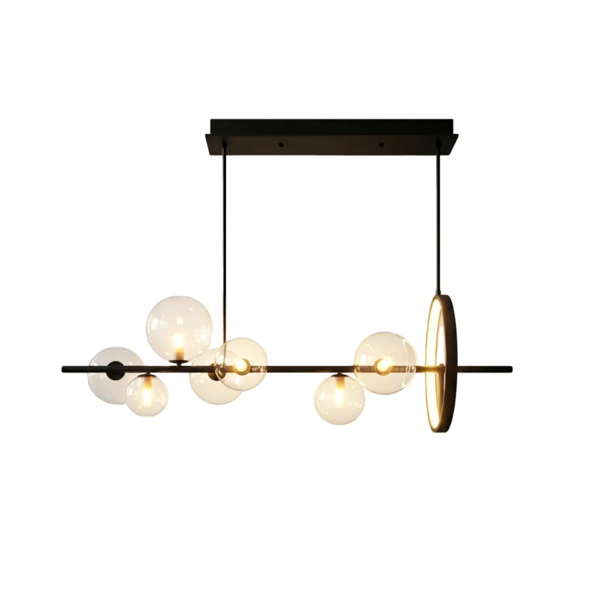 Minimalistische kroonluchter – Scandinavische plafondlamp voor eetkamer/keukeneiland - Flindria