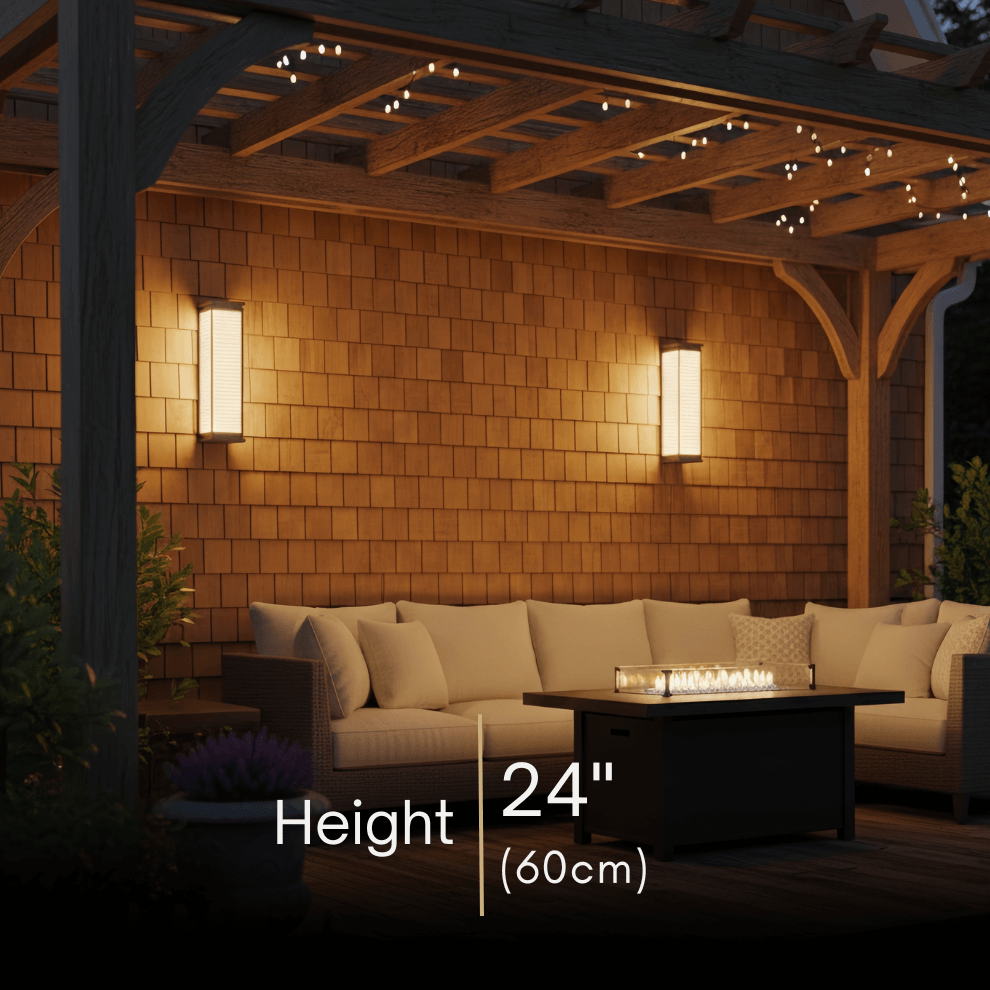 Modern Outdoor LED Wall Sconce Exterior Wall Lamp for Patio - Flindria