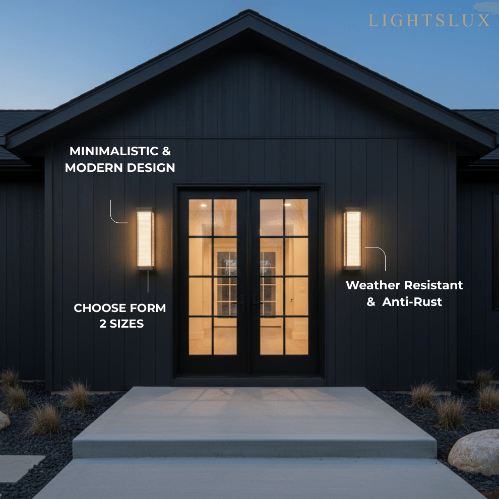 Modern Outdoor LED Wall Sconce Exterior Wall Lamp for Patio - Flindria