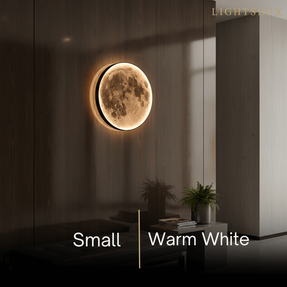 Moon Wall Light Luna, Waterproof Outdoor Moon Sconce for Patio Garden & Bathroom - Flindria