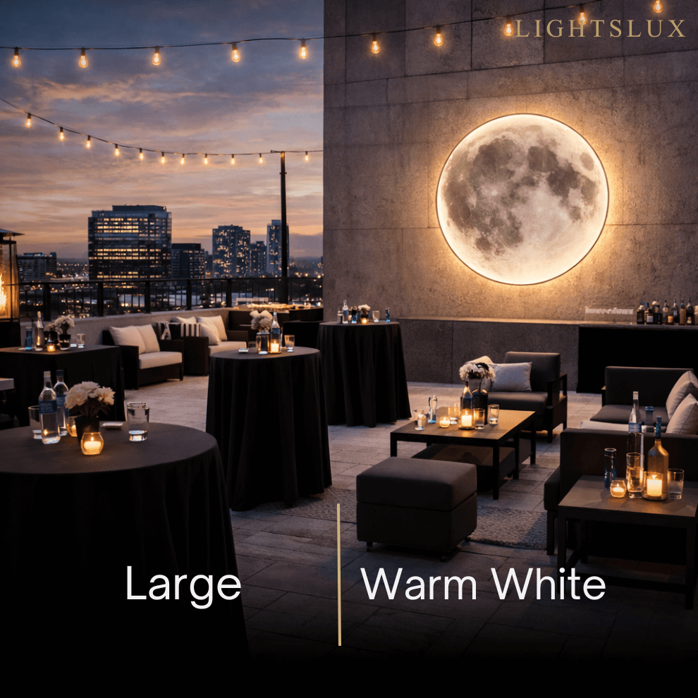 Moon Wall Light Luna, Waterproof Outdoor Moon Sconce for Patio Garden & Bathroom - Flindria