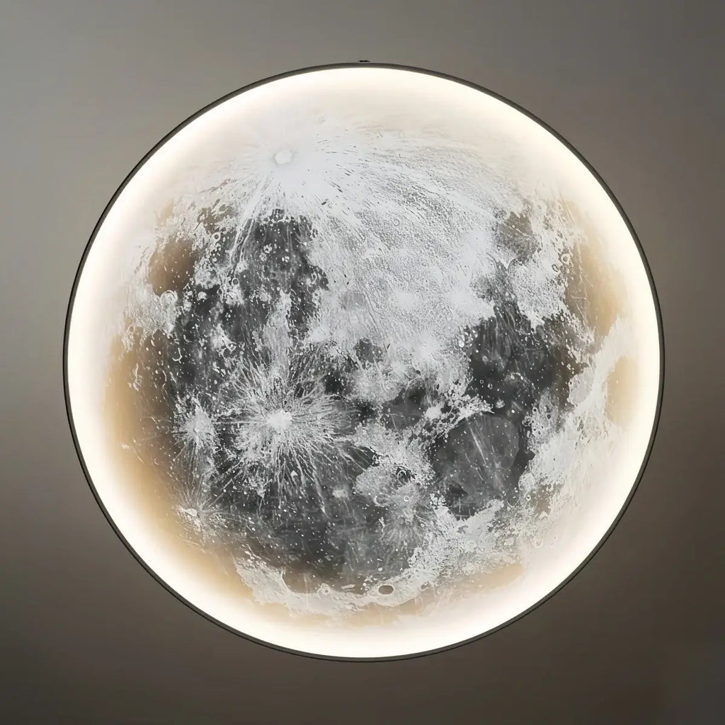 Moon Wall Light Luna, Waterproof Outdoor Moon Sconce for Patio Garden & Bathroom - Flindria