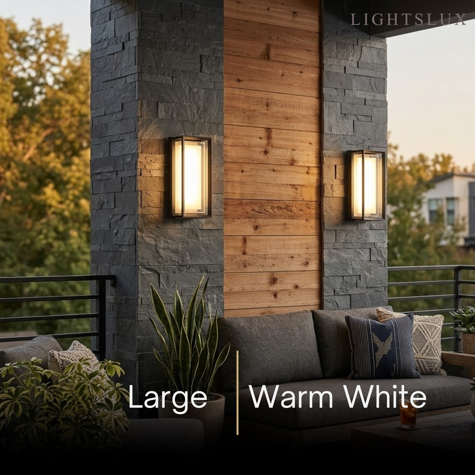 Geometric Matte Black Outdoor Wall Light – Modern LED Sconce for Patio & Entryway - Flindria