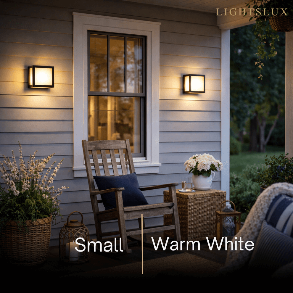 Geometric Matte Black Outdoor Wall Light – Modern LED Sconce for Patio & Entryway - Flindria
