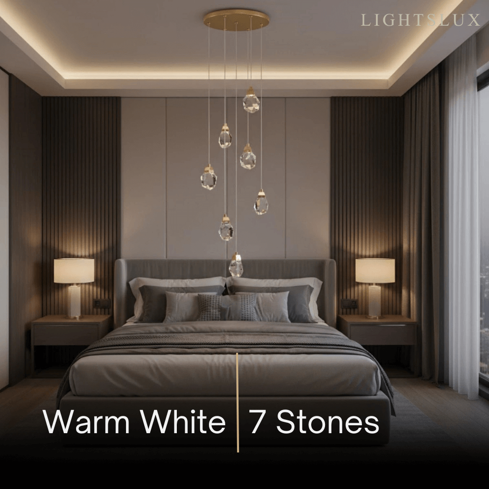 Luxury Crystal Chandelier - Shimmering Fixture for Dining Room & Grand Interiors - Flindria