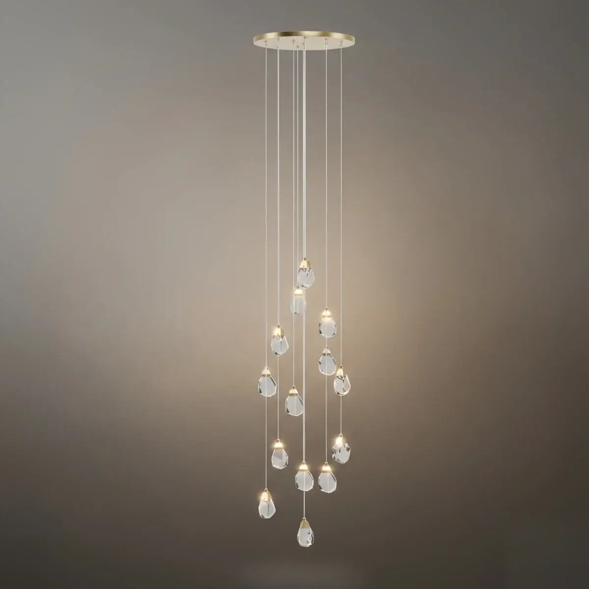 Luxury Crystal Chandelier - Shimmering Fixture for Dining Room & Grand Interiors - Flindria