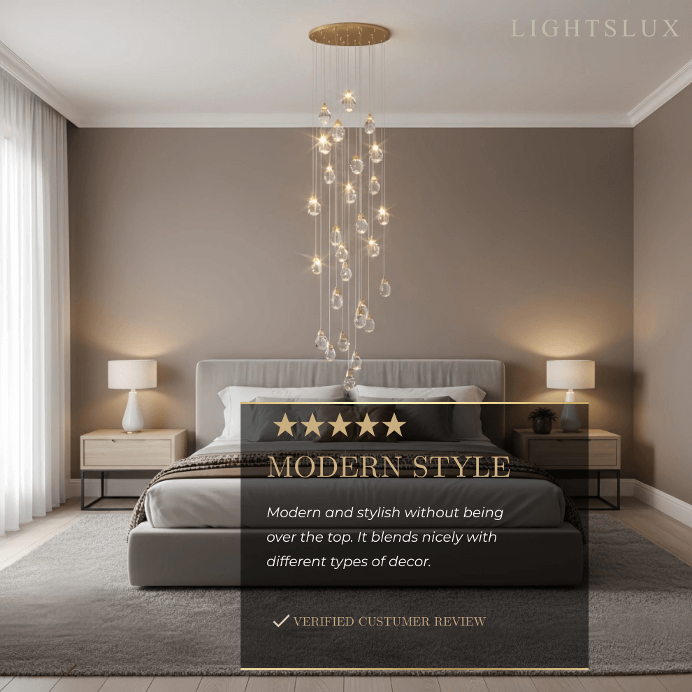 Luxury Crystal Chandelier - Shimmering Fixture for Dining Room & Grand Interiors - Flindria