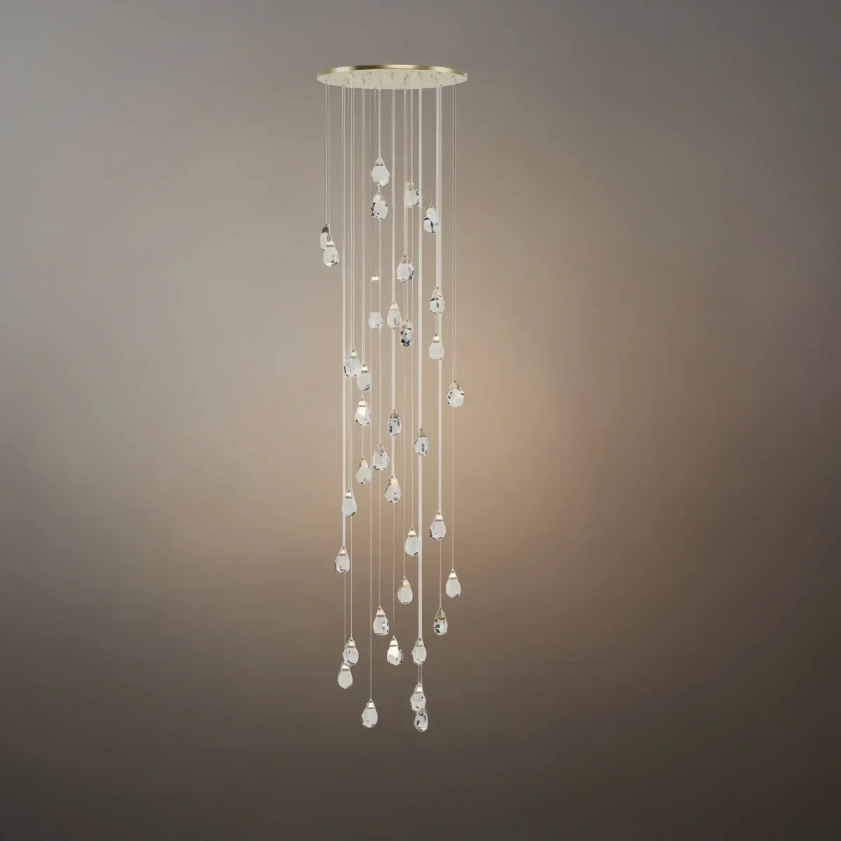 Luxury Crystal Chandelier - Shimmering Fixture for Dining Room & Grand Interiors - Flindria