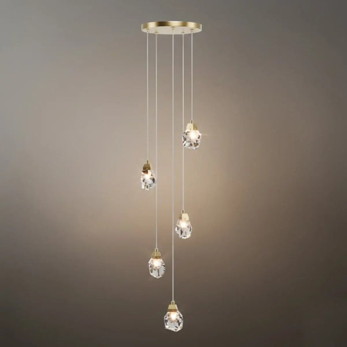 Luxury Crystal Chandelier - Shimmering Fixture for Dining Room & Grand Interiors - Flindria