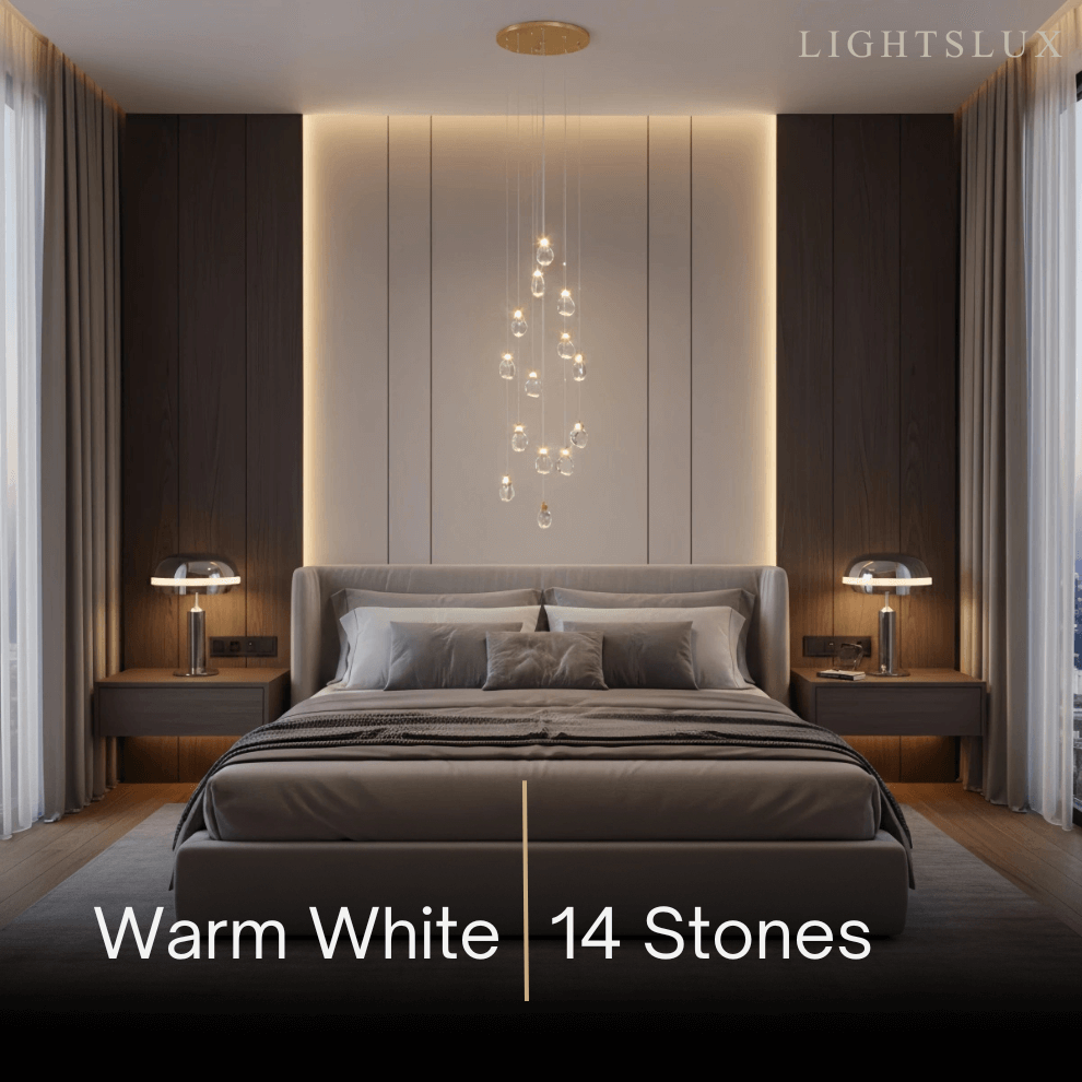 Luxury Crystal Chandelier - Shimmering Fixture for Dining Room & Grand Interiors - Flindria