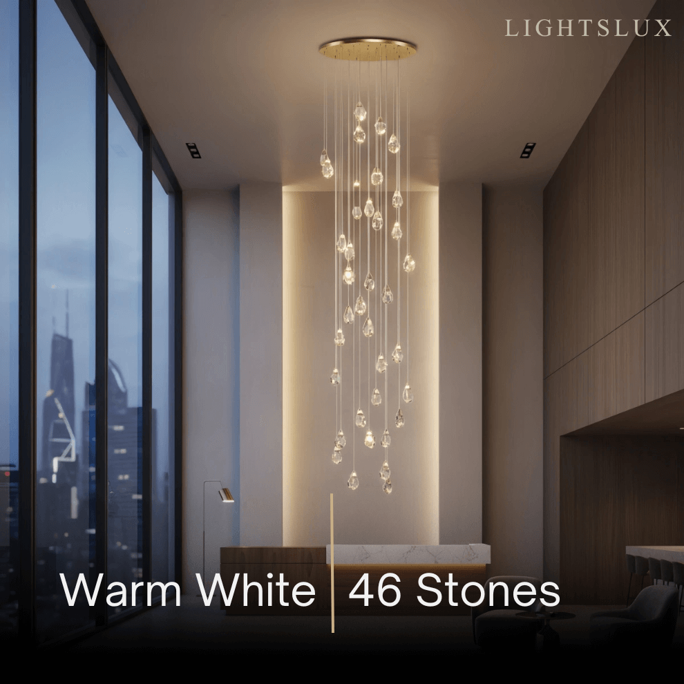 Luxury Crystal Chandelier - Shimmering Fixture for Dining Room & Grand Interiors - Flindria