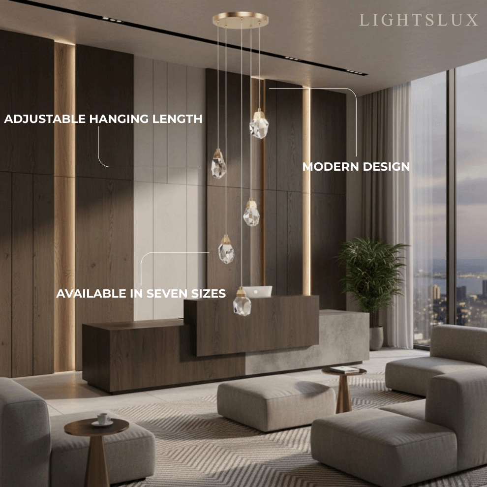 Luxury Crystal Chandelier - Shimmering Fixture for Dining Room & Grand Interiors - Flindria