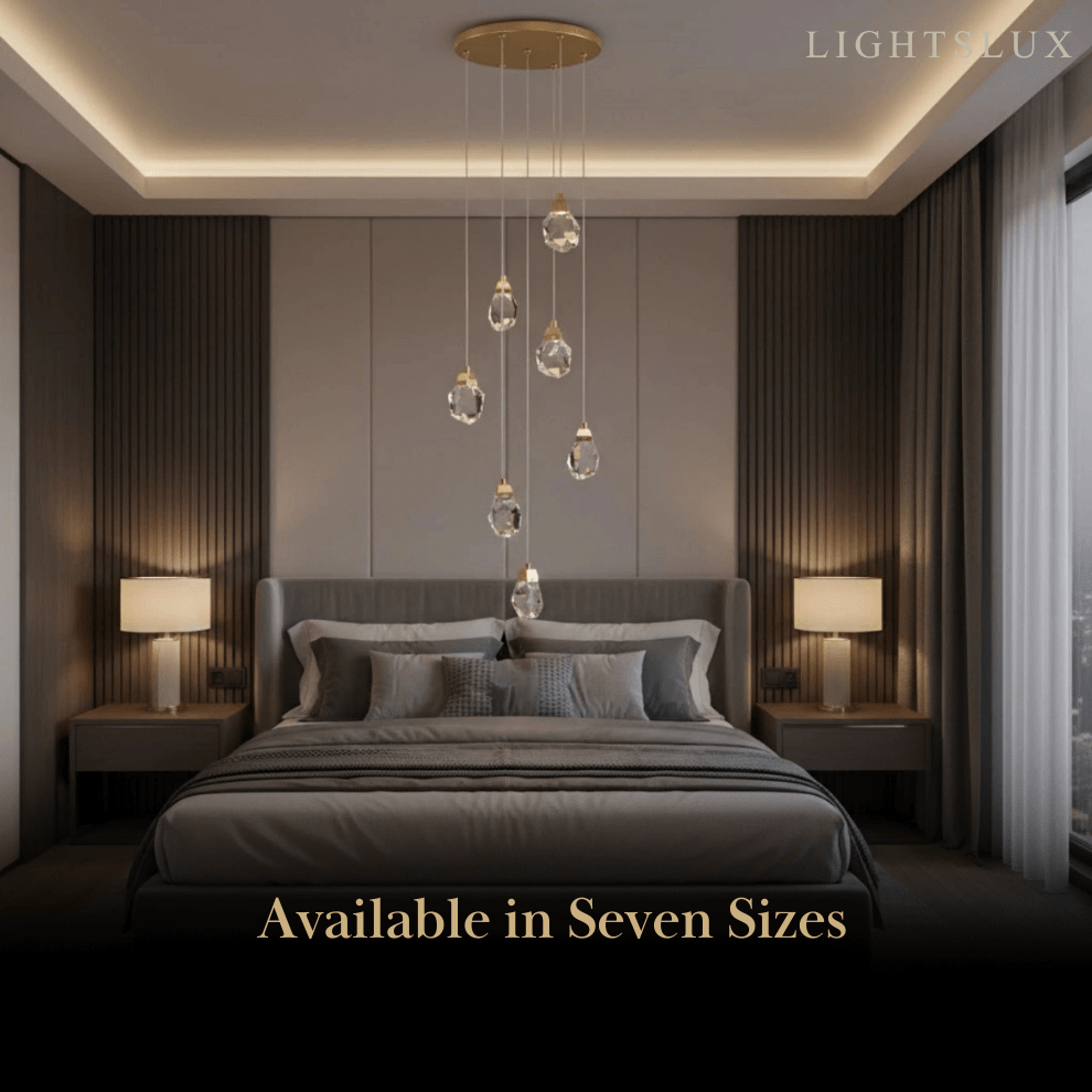 Luxury Crystal Chandelier - Shimmering Fixture for Dining Room & Grand Interiors - Flindria