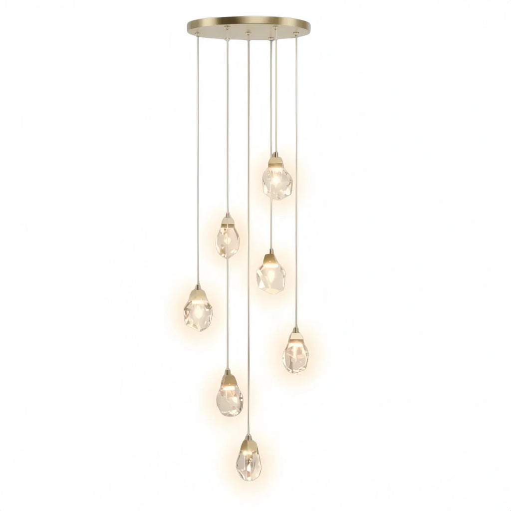 Luxury Crystal Chandelier - Shimmering Fixture for Dining Room & Grand Interiors - Flindria