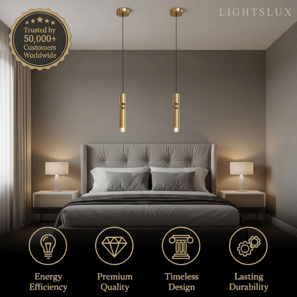 Modern Gold Pendant Light with Soft Warm Glow for Contemporary Interiors - Flindria
