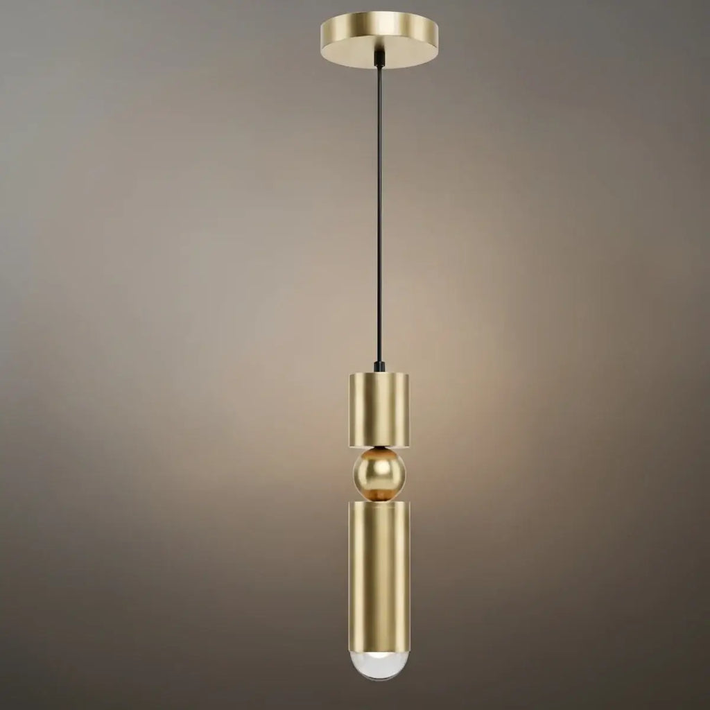 Modern Gold Pendant Light with Soft Warm Glow for Contemporary Interiors - Flindria