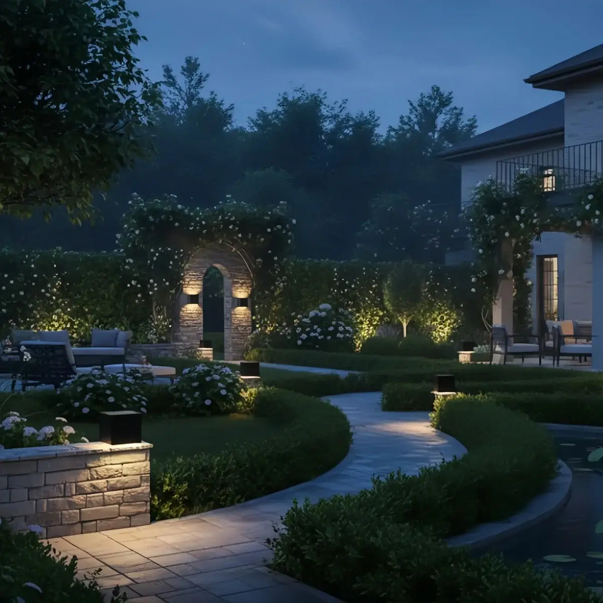 Aplique de pared exterior minimalista de acero inoxidable – Luz exterior moderna con energía solar o cableada - Flindria