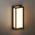 Minimalist Outdoor Wall Sconce in Black Stainless Steel with Adjustable LED Lighting - Flindria