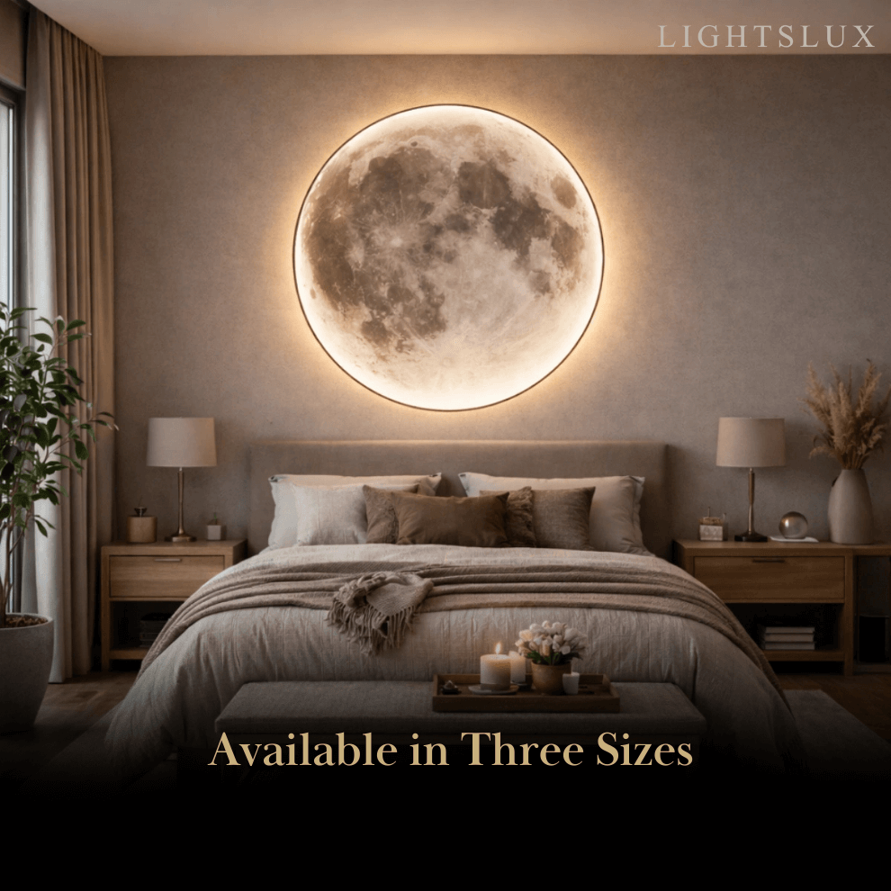 Moon Wall Night Light – Soft Warm LED Wall Lamp for Nursery & Cozy Home Lighting - Flindria