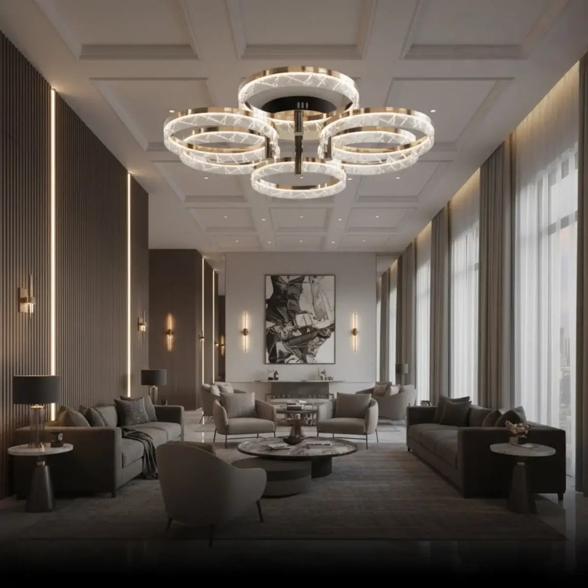 Moderne Opbouw Plafondlamp – LED Licht voor Slaapkamer/Woonkamer - Flindria