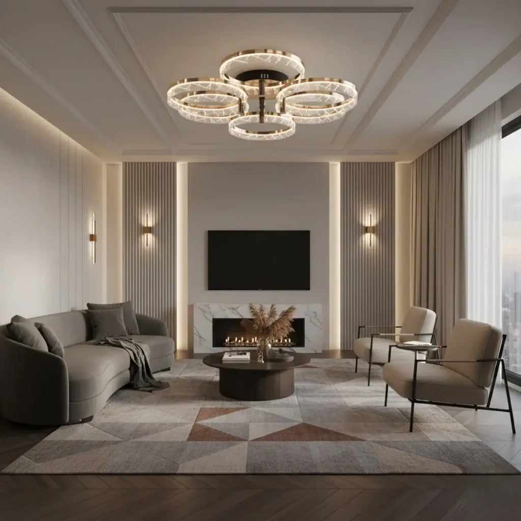Moderne Opbouw Plafondlamp – LED Licht voor Slaapkamer/Woonkamer - Flindria