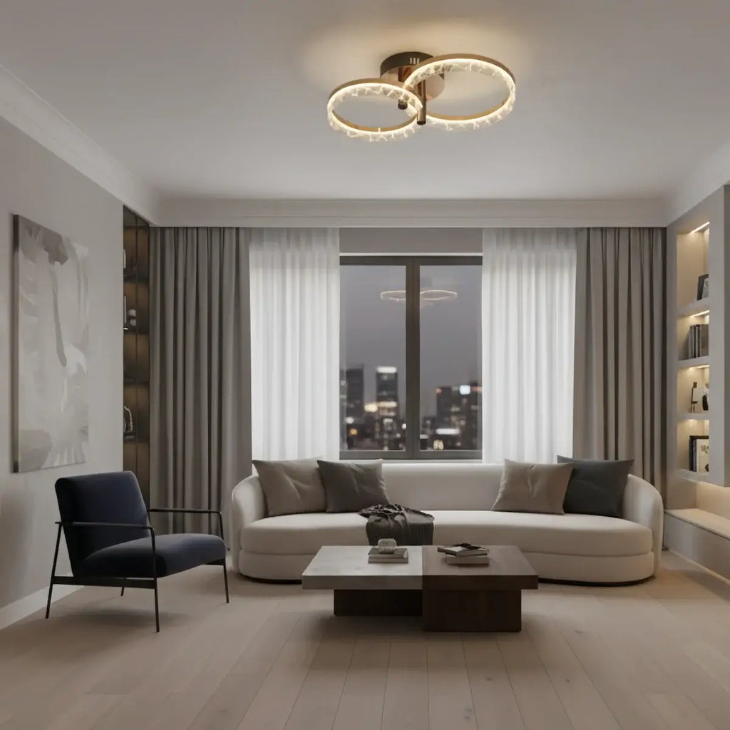 Moderne Opbouw Plafondlamp – LED Licht voor Slaapkamer/Woonkamer - Flindria