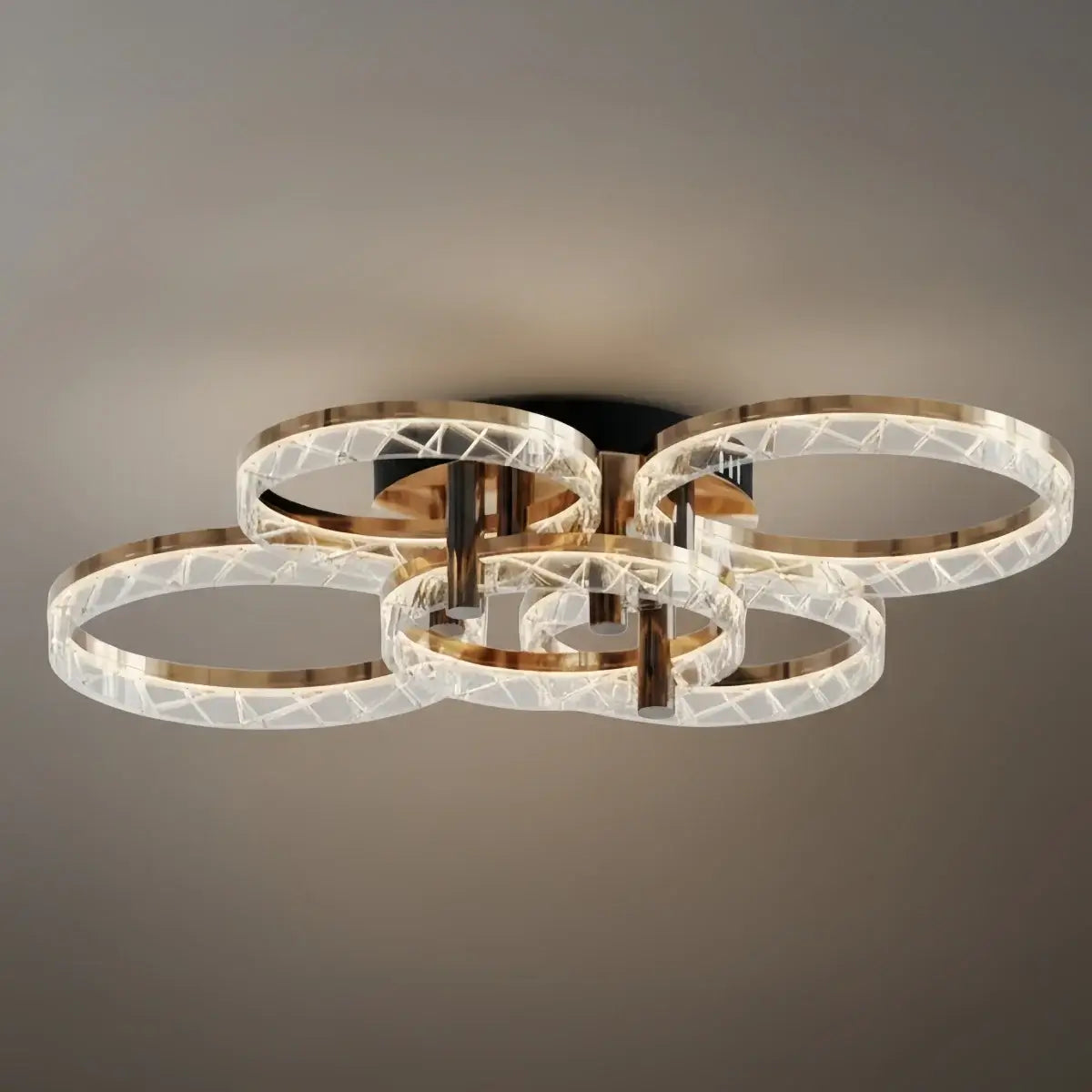 Moderní přisazené stropní svítidlo – LED světlo do ložnice/obývacího pokoje - Flindria