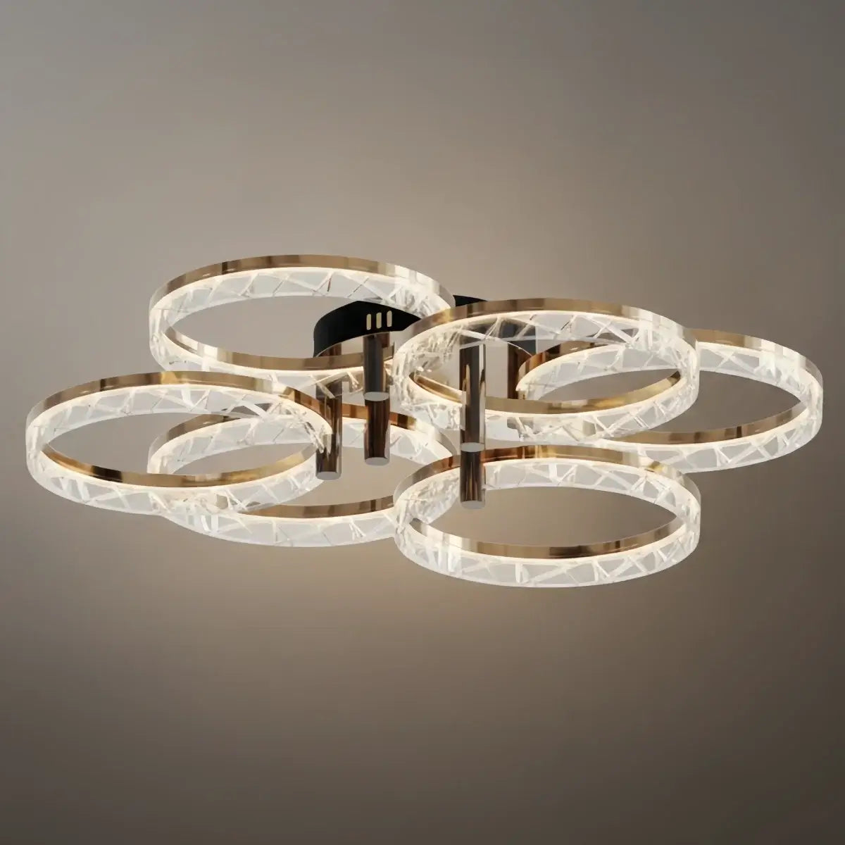 Moderní přisazené stropní svítidlo – LED světlo do ložnice/obývacího pokoje - Flindria