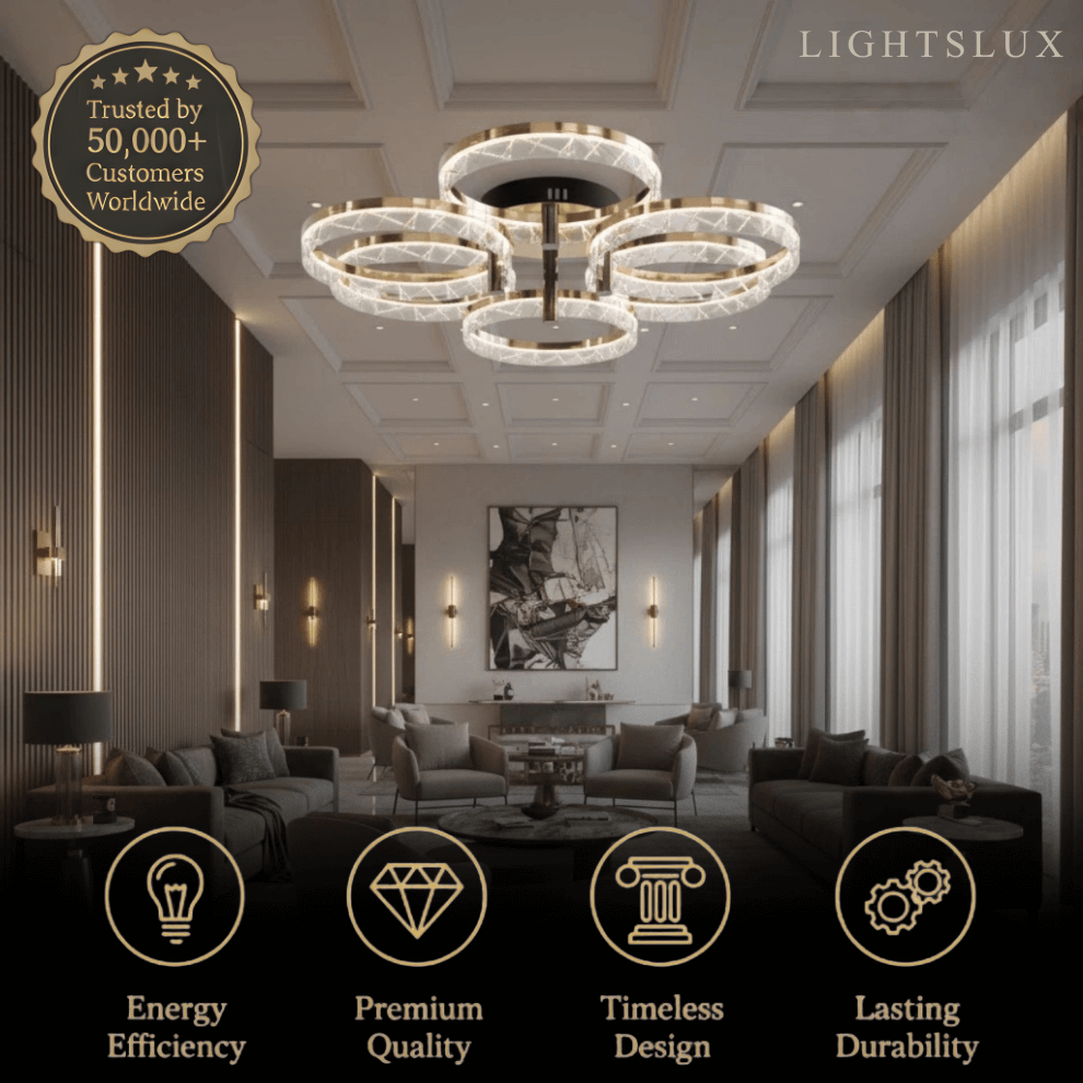 Moderne Opbouw Plafondlamp – LED Licht voor Slaapkamer/Woonkamer - Flindria