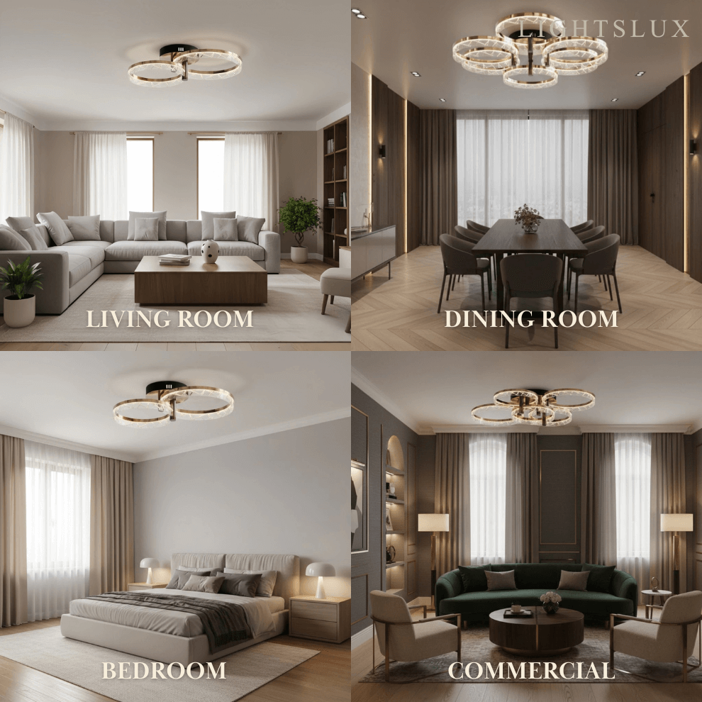 Moderne Opbouw Plafondlamp – LED Licht voor Slaapkamer/Woonkamer - Flindria