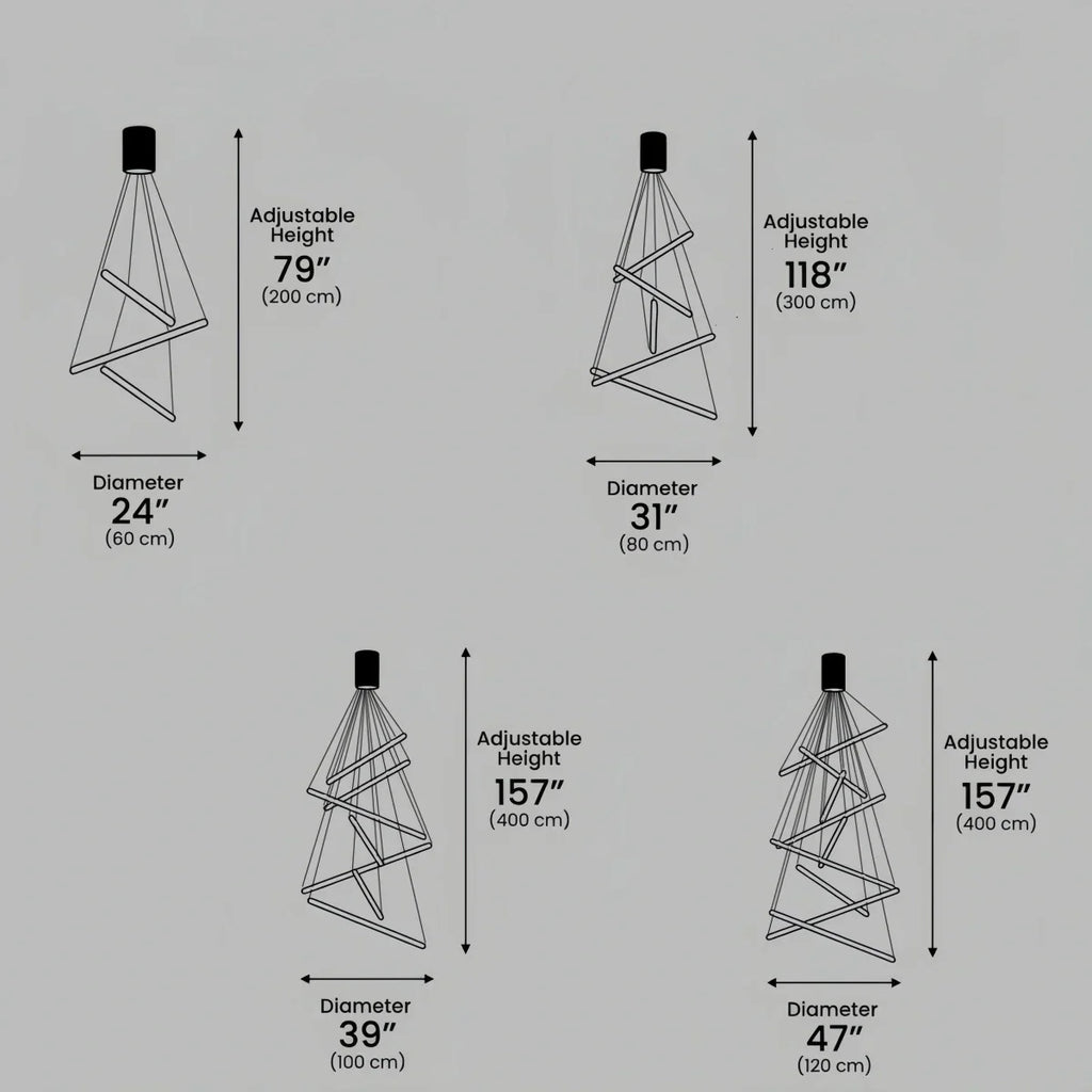 Modern Sculptural Chandelier – Aluminum & Silica Gel LED Halo Light for Living Room - Flindria