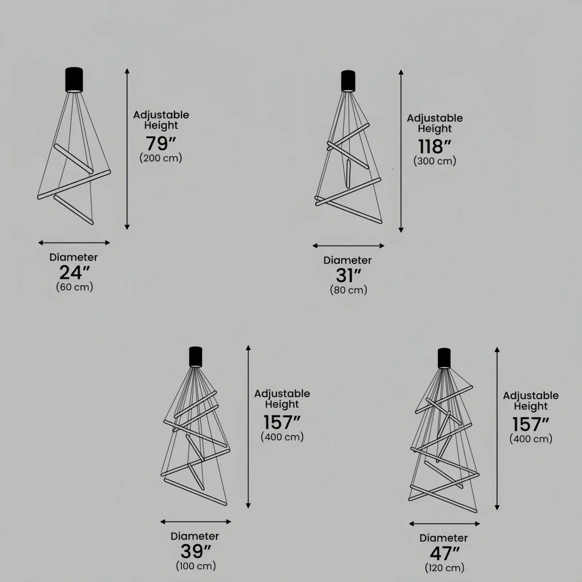 Modern Sculptural Chandelier – Aluminum & Silica Gel LED Halo Light for Living Room - Flindria