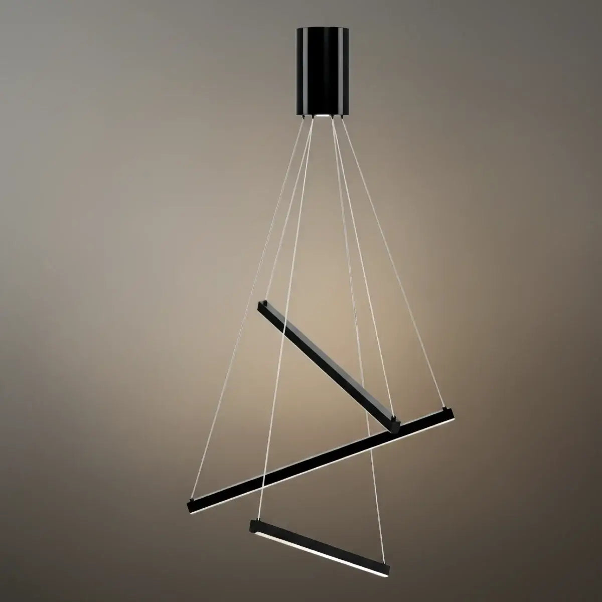 Modern Sculptural Chandelier – Aluminum & Silica Gel LED Halo Light for Living Room - Flindria