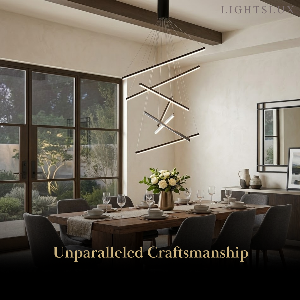 Modern Sculptural Chandelier – Aluminum & Silica Gel LED Halo Light for Living Room - Flindria