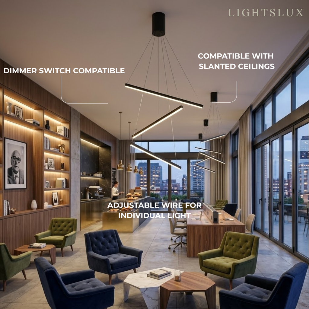 Modern Sculptural Chandelier – Aluminum & Silica Gel LED Halo Light for Living Room - Flindria