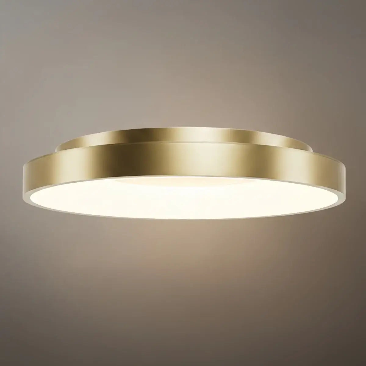 Modern Flush Mount Ceiling Light – Gold/ Black LED for Living Room - Flindria