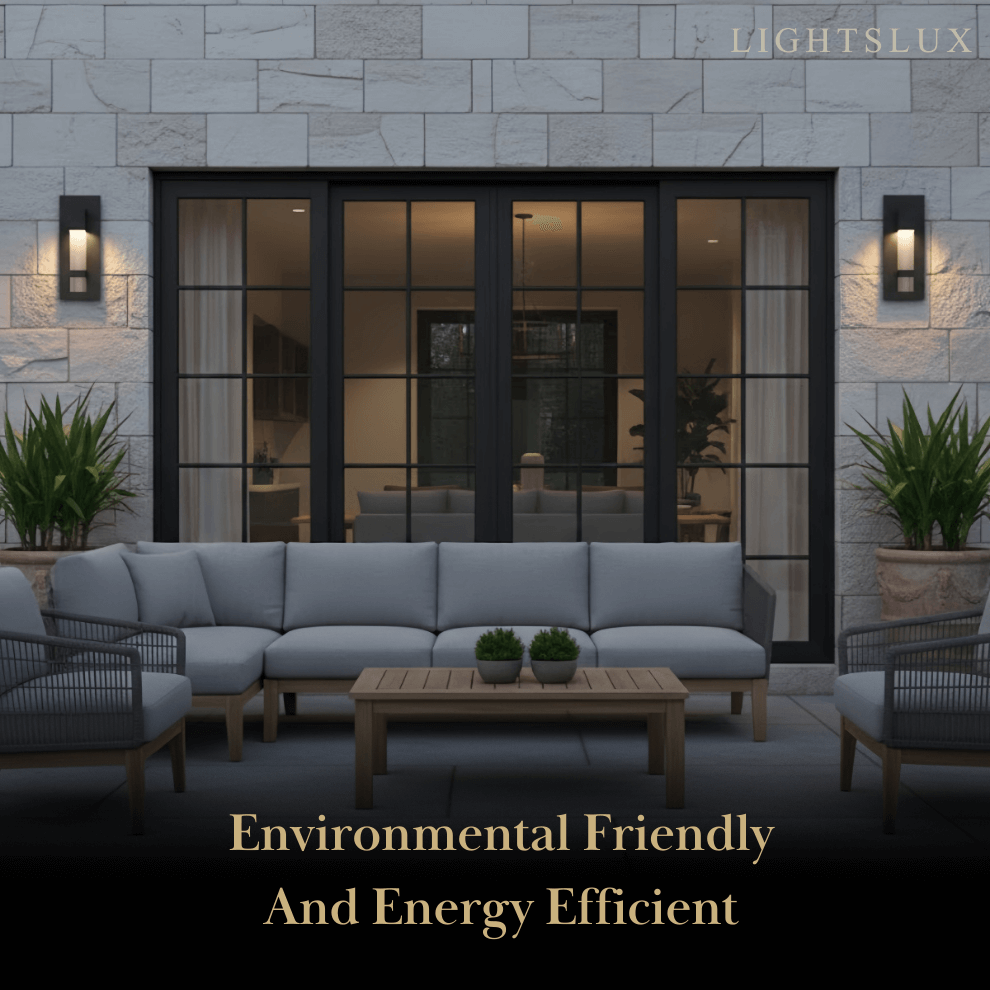 Modern Outdoor Wall Sconce – Black Stainless Steel Crystal Accents Starry Glow for Entryway - Flindria