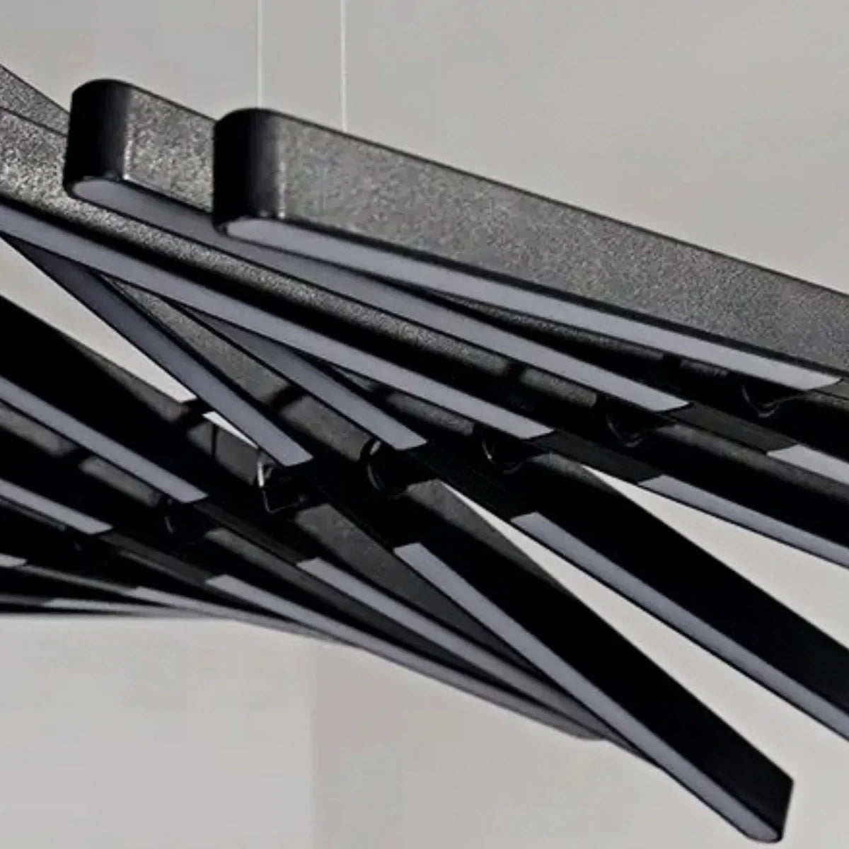 Modern Adjustable Stacked Pendant Light – Black Ash Iron Acrylic Aluminum for Kitchen Island - Flindria