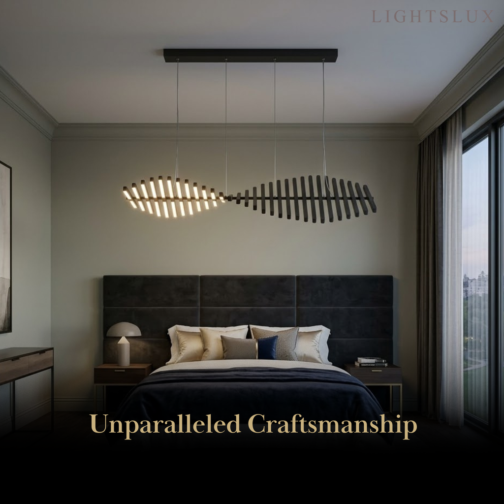 Modern Adjustable Stacked Pendant Light – Black Ash Iron Acrylic Aluminum for Kitchen Island - Flindria