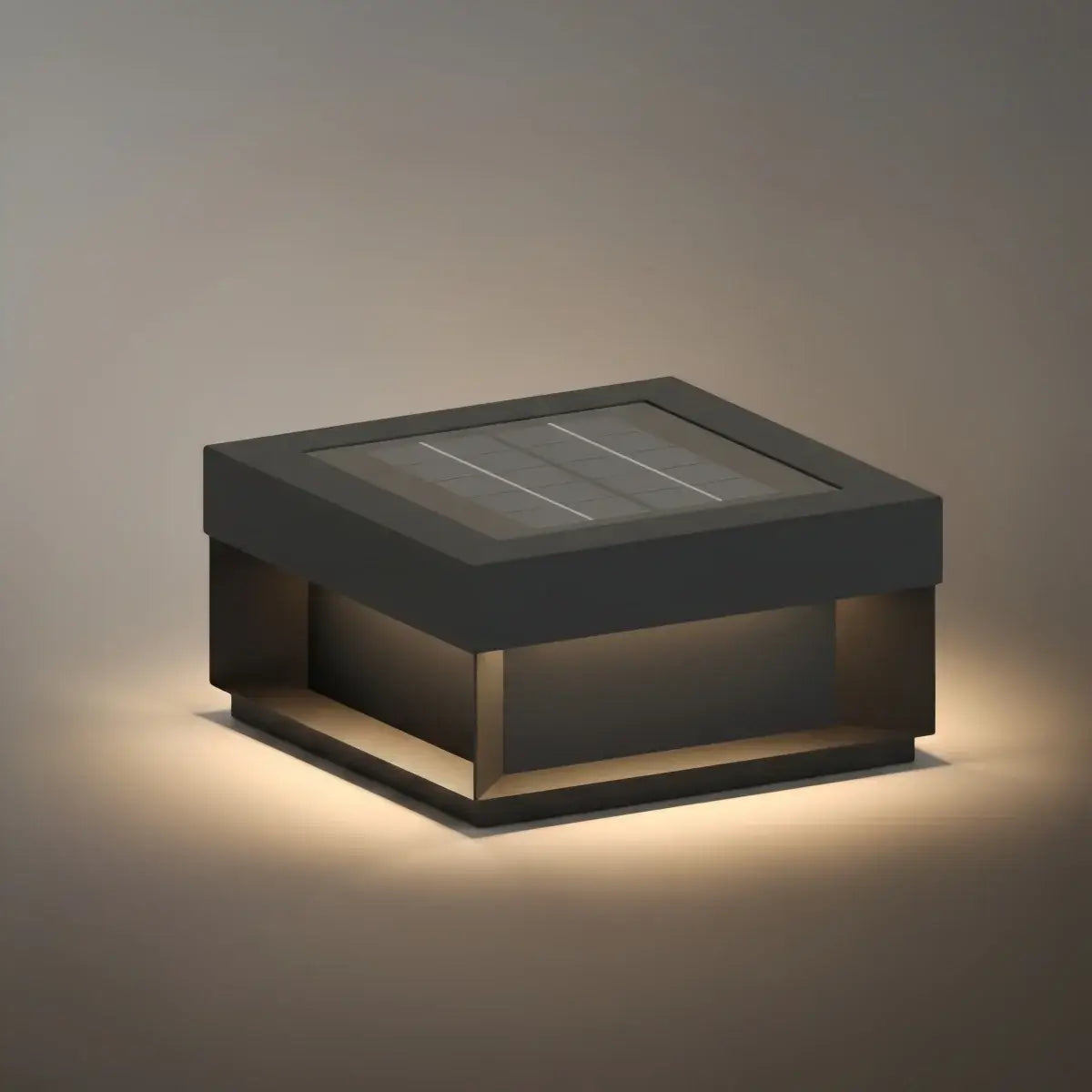 Luz solar rectangular moderna para suelo – acero inoxidable para camino y jardín - Flindria