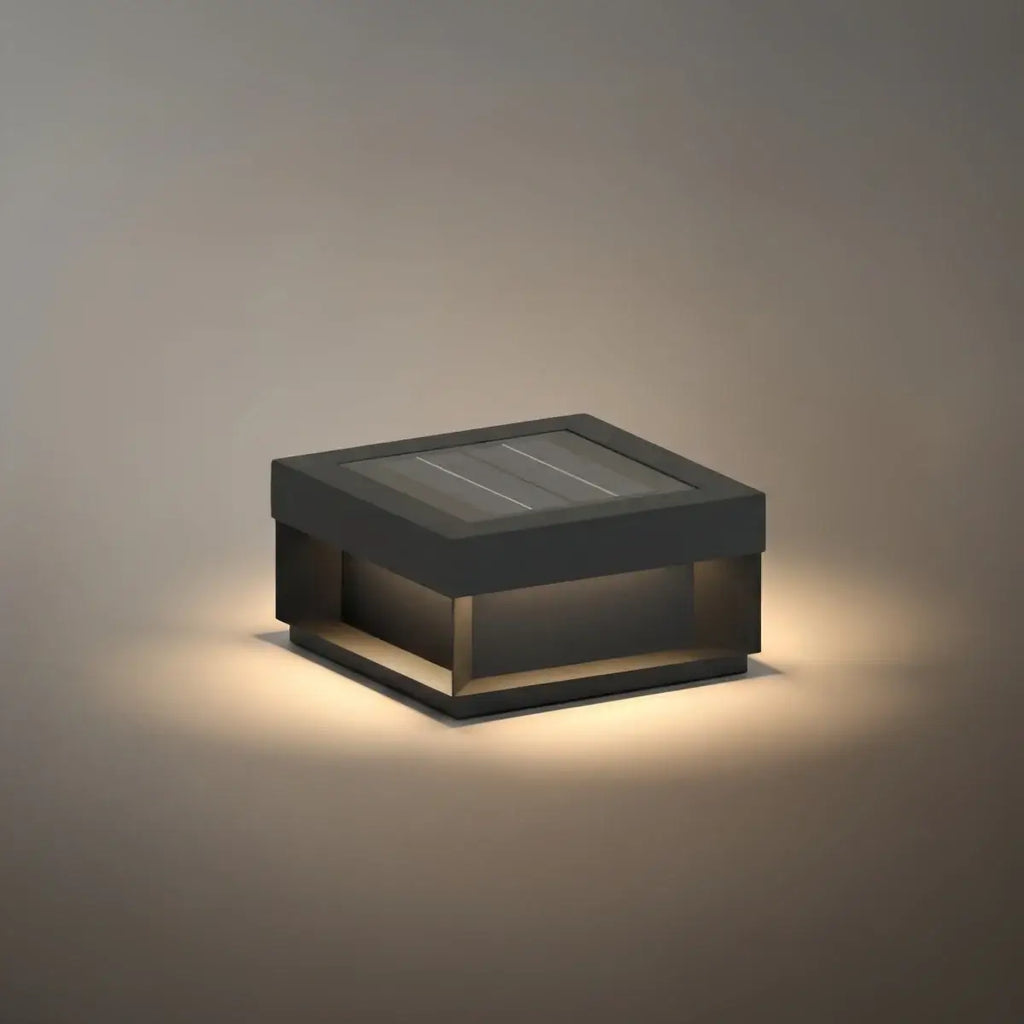 Luz solar rectangular moderna para suelo – acero inoxidable para camino y jardín - Flindria