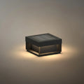 Luz solar rectangular moderna para suelo – acero inoxidable para camino y jardín - Flindria