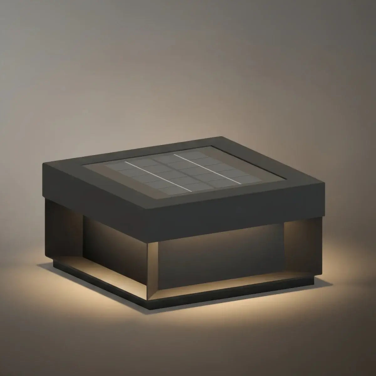 Luz solar rectangular moderna para suelo – acero inoxidable para camino y jardín - Flindria